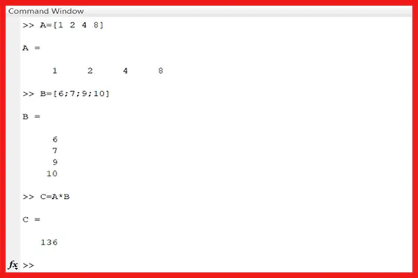 ضرب ماتریسی در متلب